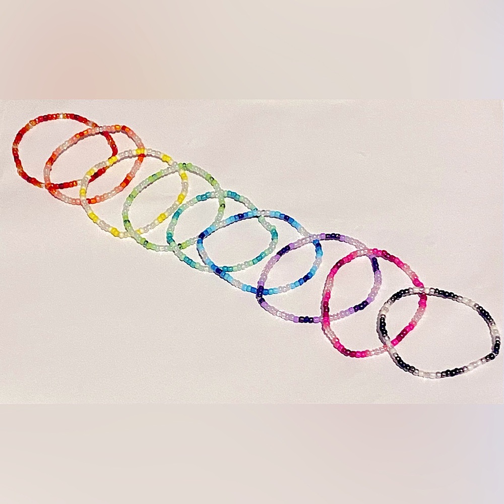 Hand Crafted HUGE SET! 9 Bracelets Included with Multiple Colors